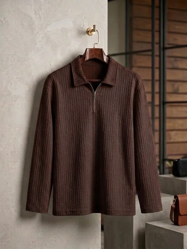 Brown_Premium_And_Elegant_Polyester_T-Shirt_For_Men