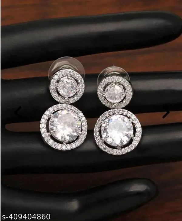 Silver_Unique_Earrings_Studs_With_Maangtika