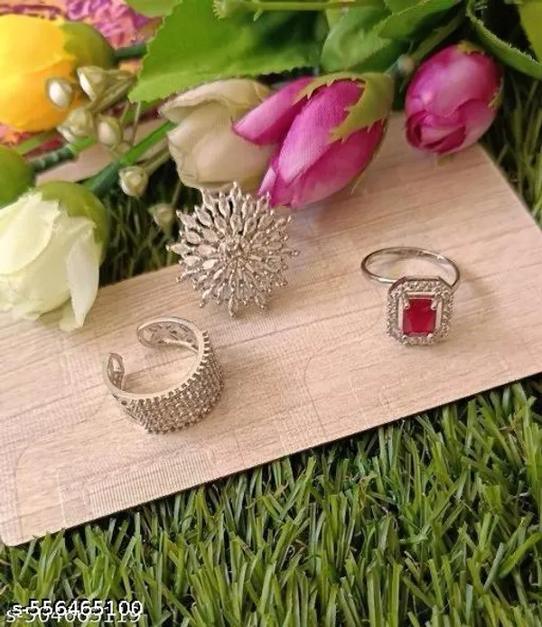 New_Twinkling_Chunky_Rings_3_Pcs_Combo_Get_3_Ring