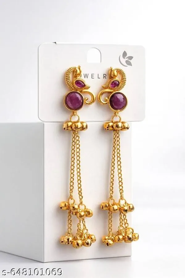 Traditional_Indian_Kashmiri_Earrings_Gold_Plated