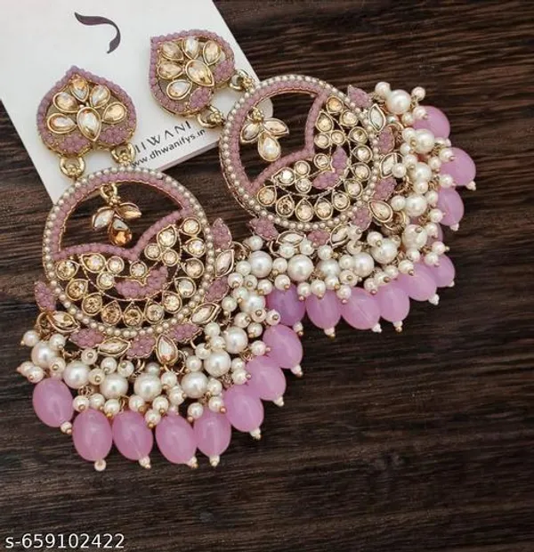 Stylish_Kundan_Pearl_Wedding_Earring