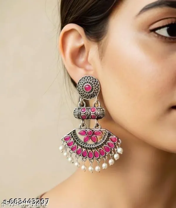 Stylish_Kundan_Pearl_Wedding_Earring