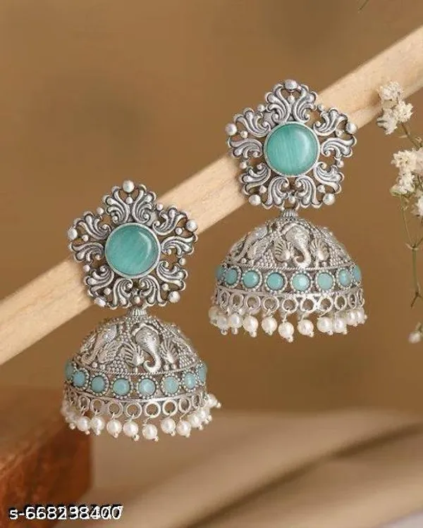 Stylish_Kundan_Pearl_Wedding_Earring_4_Pcs_Combo
