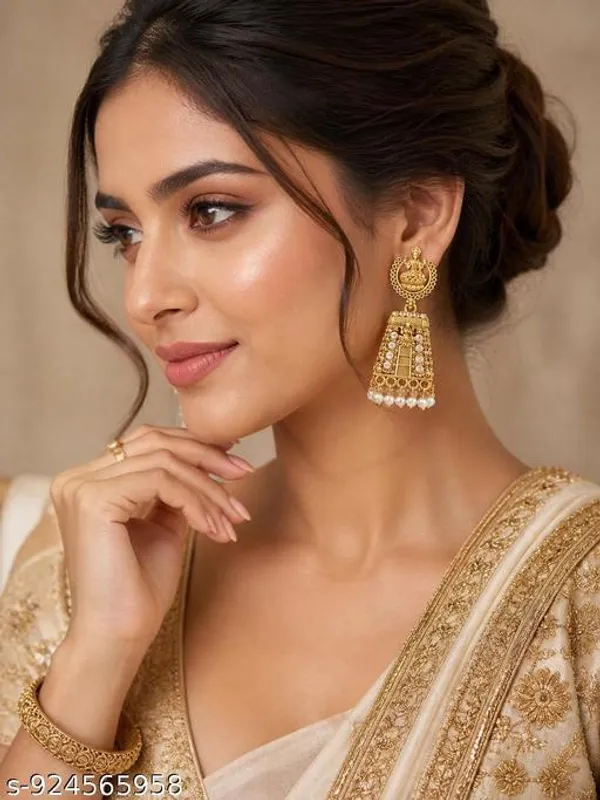 Colourfull_Fancy_Earrings_Studs_Kashmiri_Earring_Gold