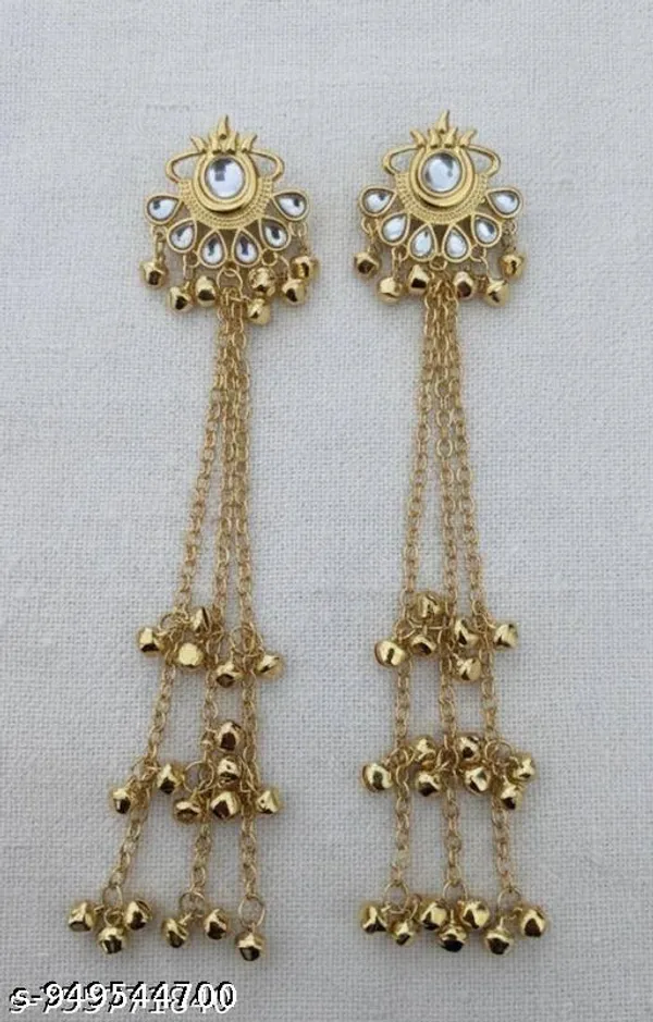Colourfull_Fancy_Earrings_Studs_Kashmiri_Earring_Gold