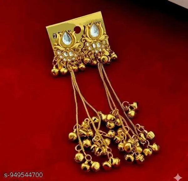 Colourfull_Fancy_Earrings_Studs_Kashmiri_Earring_Gold
