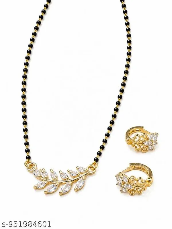 Gold_Plated_Studded_Mangalsutra_Set_With_Heart_Earrings_For_Women_Girls