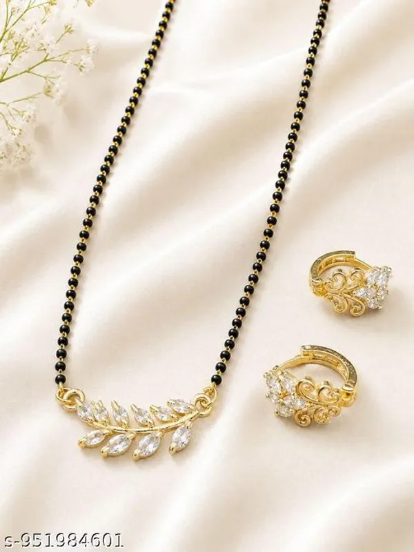 Gold_Plated_Studded_Mangalsutra_Set_With_Heart_Earrings_For_Women_Girls