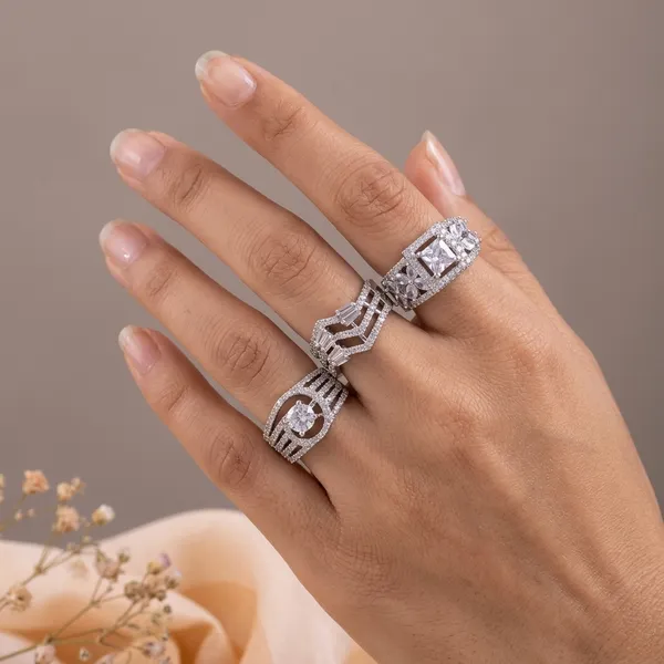 New_Twinkling_Chunky_Rings_3_Ring_Combo