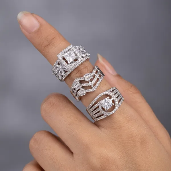 New_Twinkling_Chunky_Rings_3_Ring_Combo