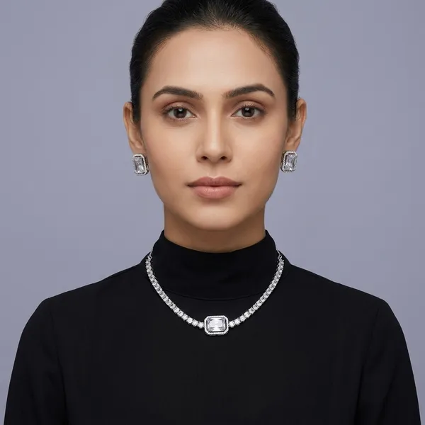 Silver_Plated_Necklace_With_Ruby_Stones_Earrings_Festive_Wear