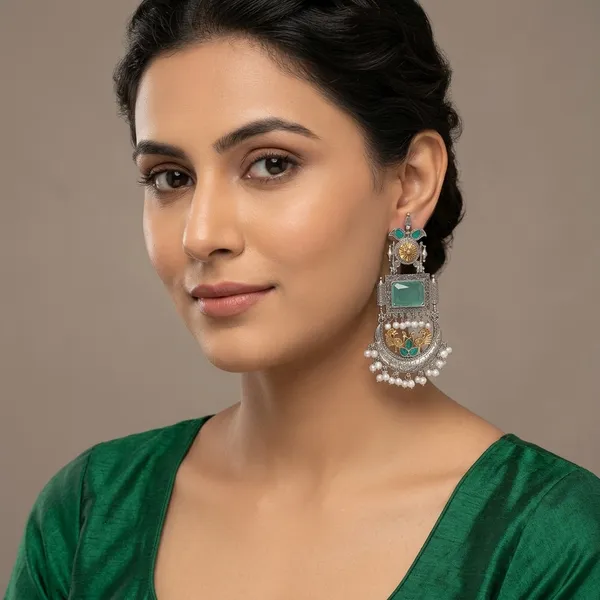Stylish_Kundan_Pearl_Wedding_Earring
