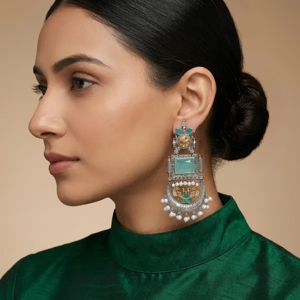 Stylish_Kundan_Pearl_Wedding_Earring