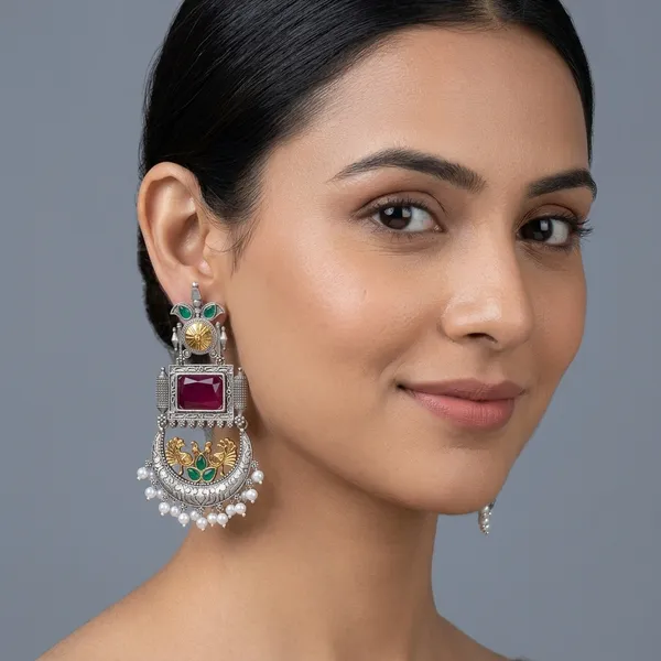 Stylish_Kundan_Pearl_Wedding_Earring
