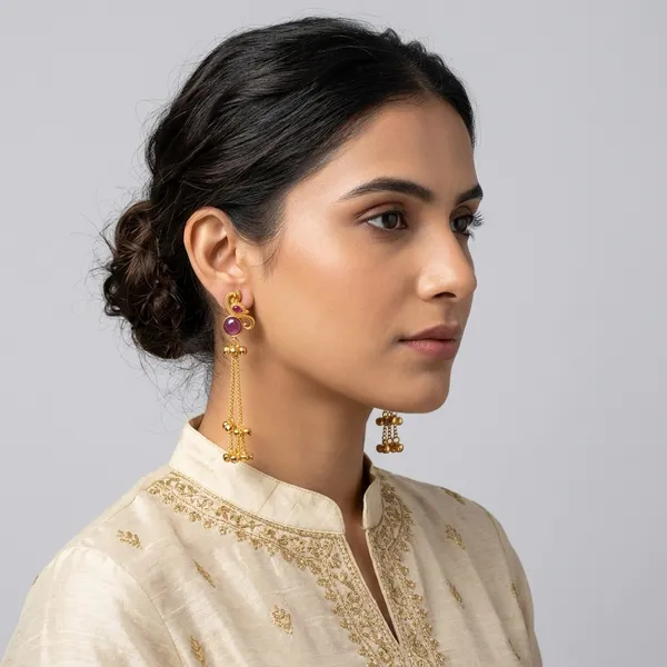 Traditional_Indian_Kashmiri_Earrings_Gold_Plated
