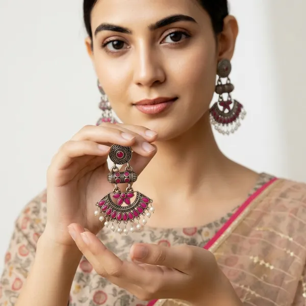 Stylish_Kundan_Pearl_Wedding_Earring