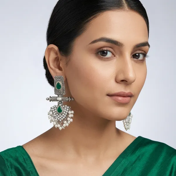 Stylish_Kundan_Pearl_Wedding_Earring