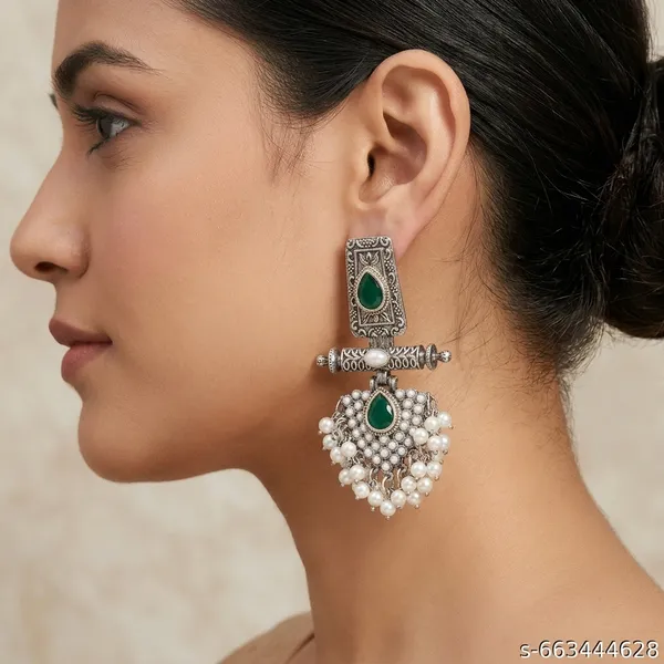 Stylish_Kundan_Pearl_Wedding_Earring