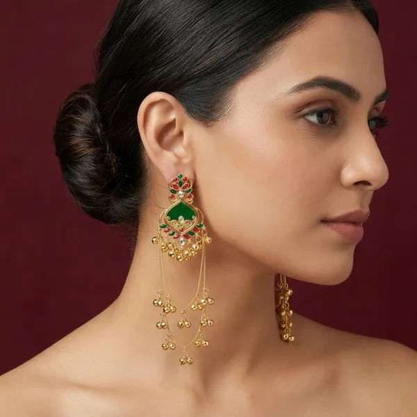 Kashmiri_Ghungru_Earring_Hevay_Finishing