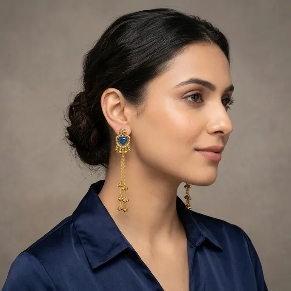 Colourfull_Fancy_Earrings_Studs_Kashmiri_Earring_Gold