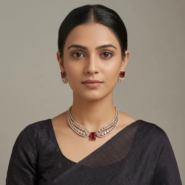 New_Twinkling_Chunky_Jewellery_Set_And_Earring_Ad_Finished_Mehandi_Polish