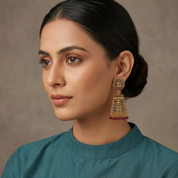 Colourfull_Fancy_Earrings_Studs_Earring_Gold