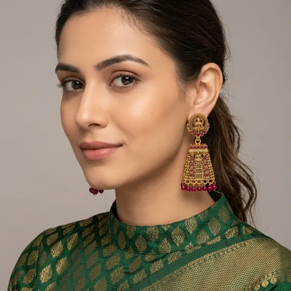Colourfull_Fancy_Earrings_Studs_Earring_Gold