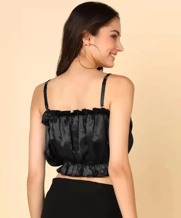 Black_Satin_crop_Top_for_women