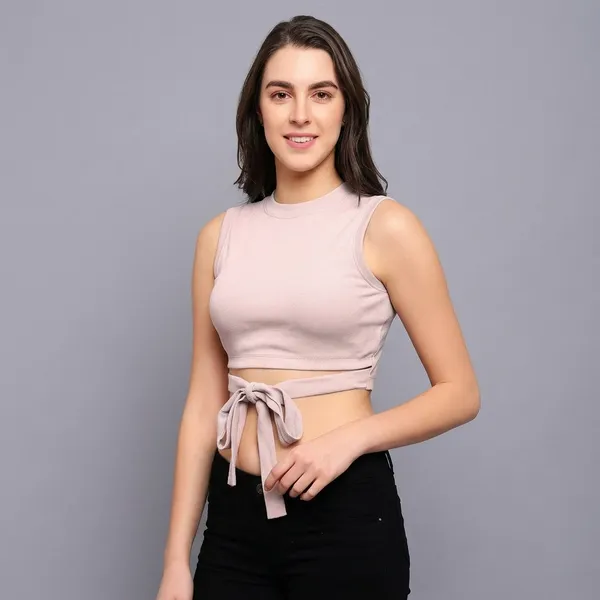 Pink_Ribbed_Sleeveless_Wrap_Crop_Top_for_Women