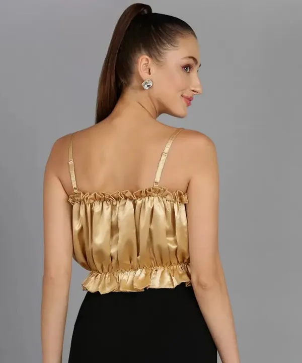 Golden_Satin_Crop_Top_for_Women