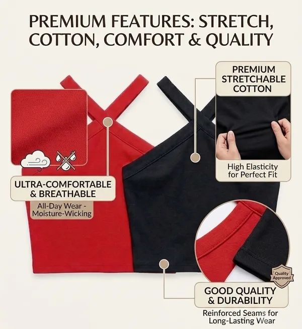 Halter_Neck_Tops_for_women_|_Pack_of_2