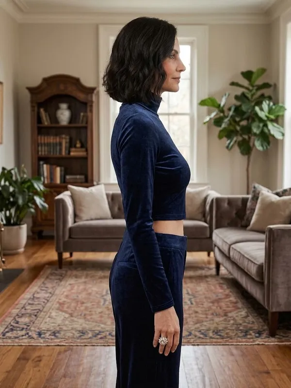 Navy_Velvet_Top_for_Women
