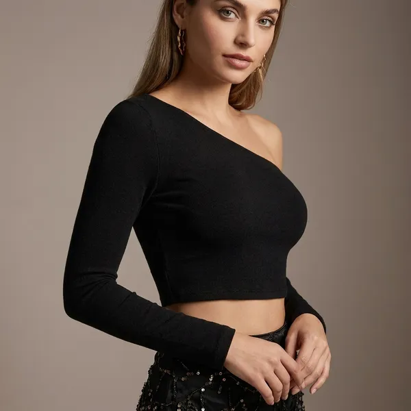 Black_One_Shoulder_Crop_Top_with_Long_Sleeves_for_Women