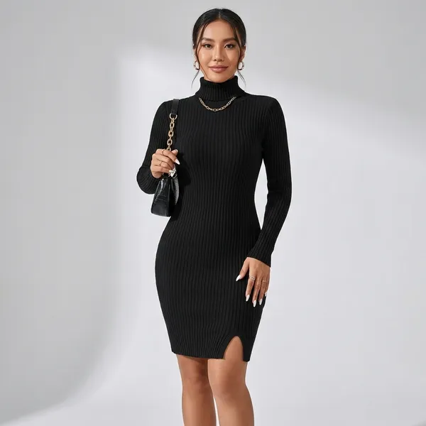 Black_Ribbed_Turtleneck_Bodycon_Dress_for_Women