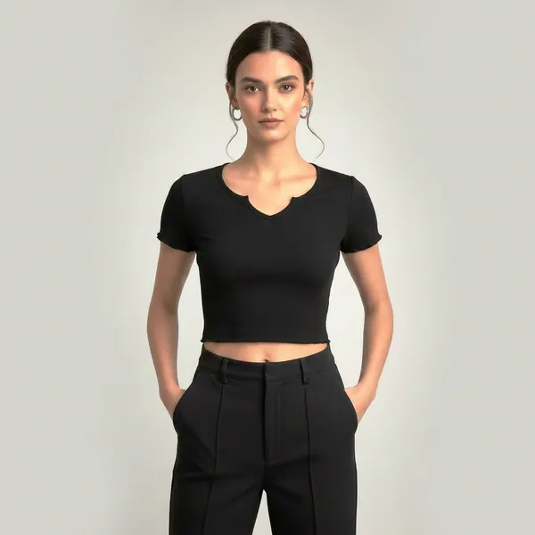 Black_Keyhole_Neck_Crop_Top_For_Women