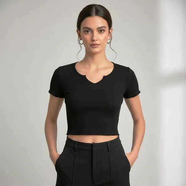 Black_Keyhole_Neck_Crop_Top_For_Women