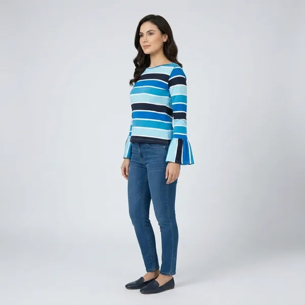 Blue_Striped_Cotton_Bell_Sleeve_Top