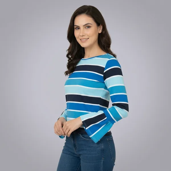 Blue_Striped_Cotton_Bell_Sleeve_Top