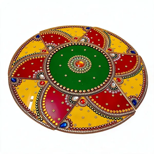 Classic_Round_Stone_Work_Rangoli_12_Inch