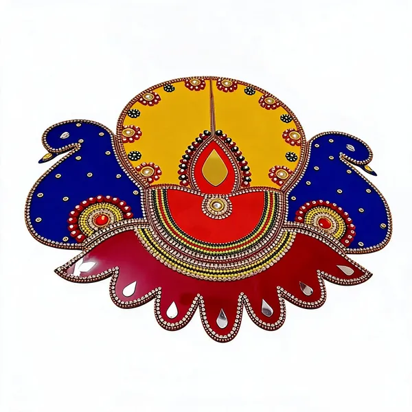 Designer_Peacock_Theme_Rangoli_12_Inch