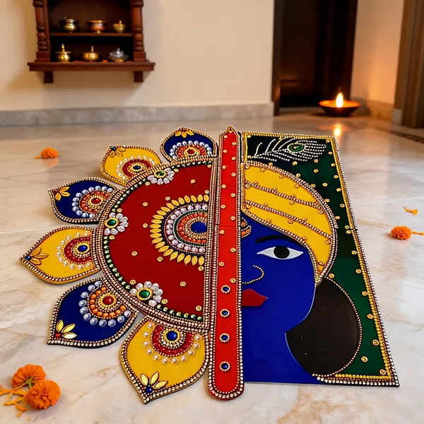 Krishna_Artistic_Rangoli_12_Inch