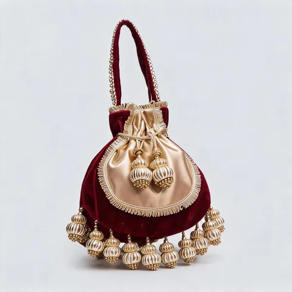 Maroon_Mesmerizing_Handcrafted_Festive_Potli_Bag