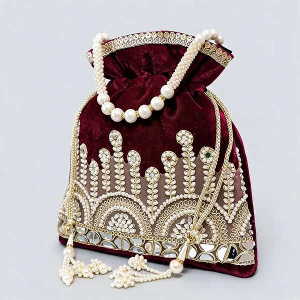 Brown_Radiant_Glamour_Mirror_And_Pearl_Hand_Embellished_Festive_Potli