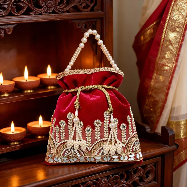 Red_Radiant_Glamour_Mirror_And_Pearl_Hand_Embellished_Festive_Potli