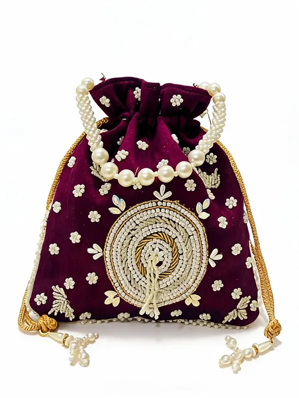 Maroon_Royal_Heirloom_Premium_Zardosi_And_Pearl_Bridal_Potli