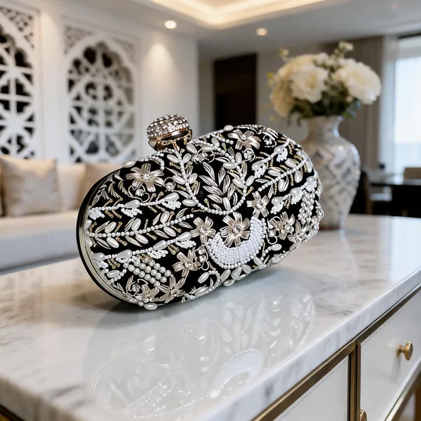 Black_Royal_Heritage_Oval_Dabka_Hand_Embroidered_Designer_Clutch