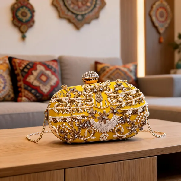 Golden_Royal_Heritage_Oval_Dabka_Hand_Embroidered_Designer_Clutch
