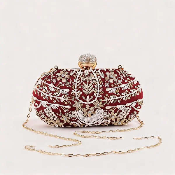 Red_Royal_Heritage_Oval_Dabka_Hand_Embroidered_Designer_Clutch