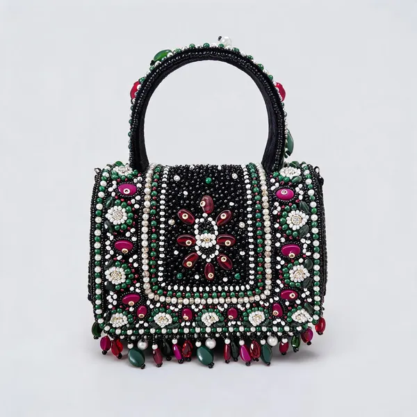 Black_Vibrant_Aura_Multi_Color_Embroidered_Mini_Festive_Clutch
