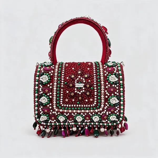 Red_Vibrant_Aura_Multi_Color_Embroidered_Mini_Festive_Clutch